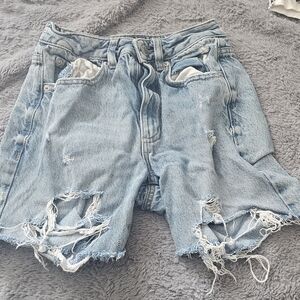 Garage Light Blue Distressed Denim Cutoff Shorts 💥 3 For $20 💥